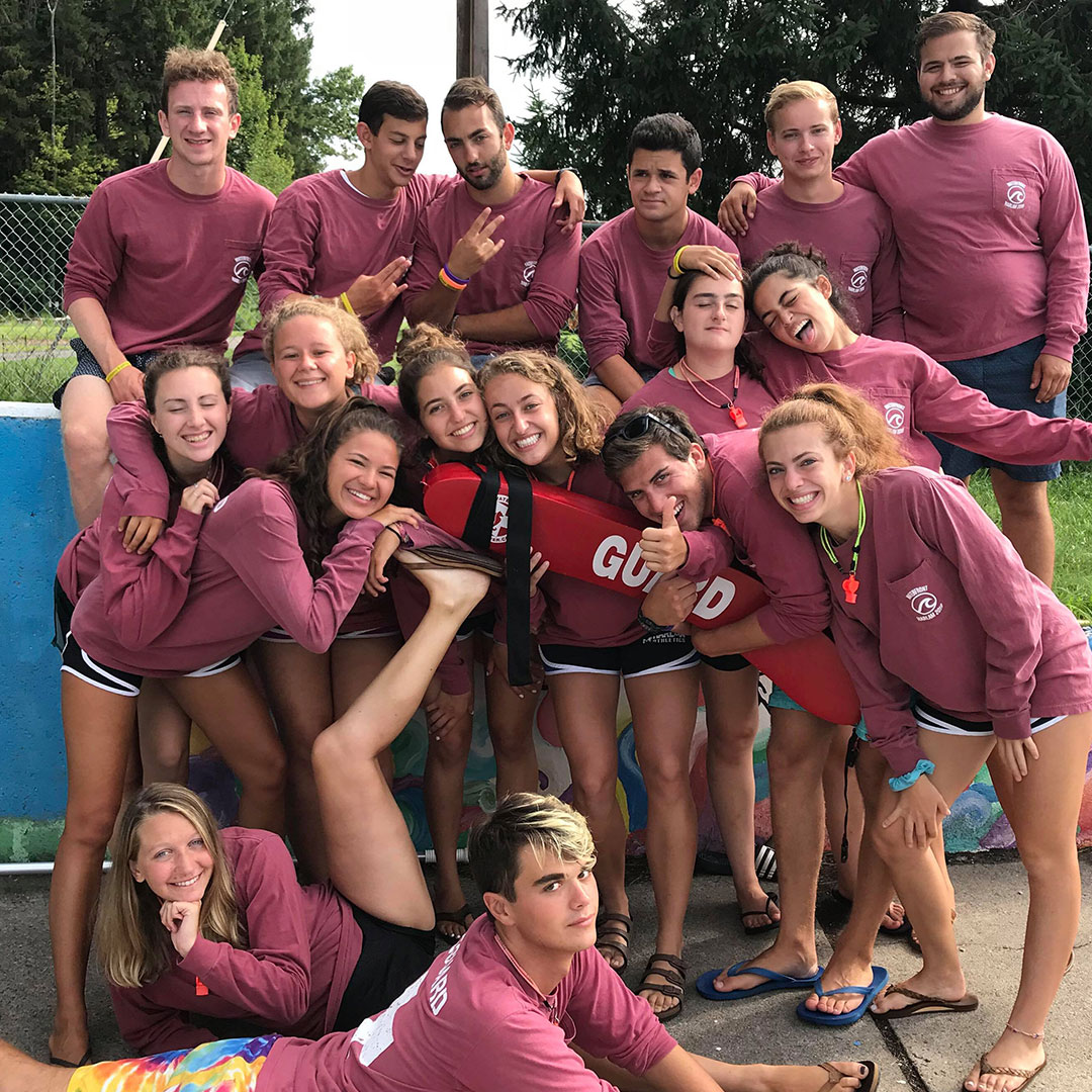 Summer Camp Counselors posing for a photo